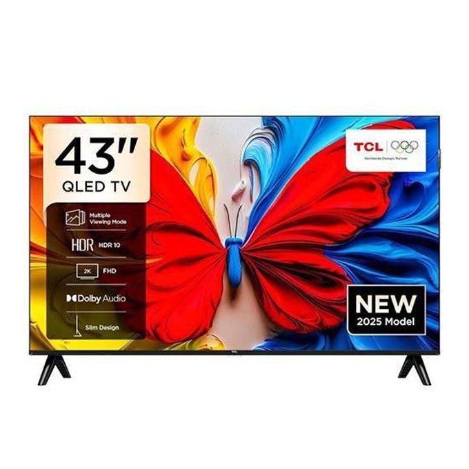 TCL 43″ Inches QLED Google Smart TV – 2025 Edition + 12 MONTHS WARRANTY (43S5K)