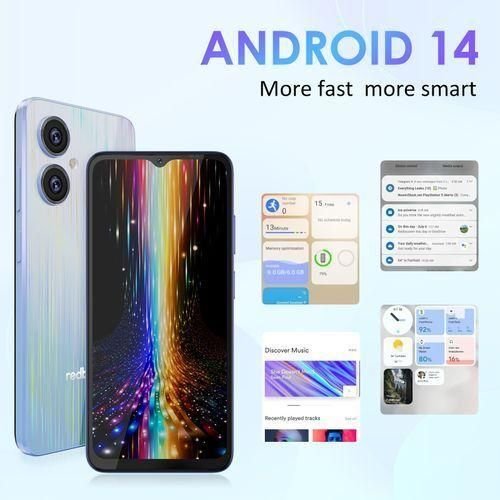 redbeat D5 Smartphone 6.52inch IPS HD 4GB + 64GB ROM-Black