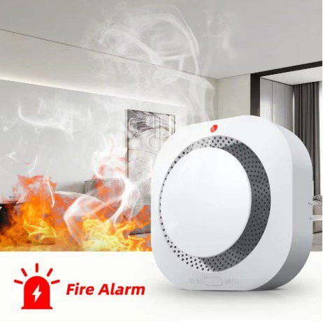 Gautone Independent Smoke Alarm Fire Protection Smokehouse Home Security System Smoke Detector