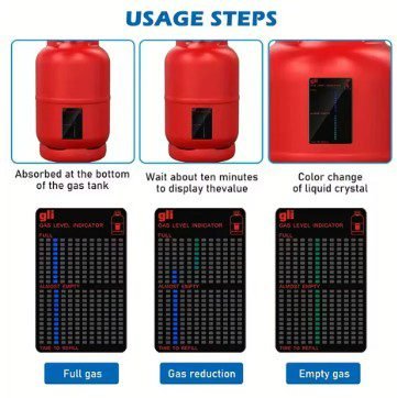 Gas Indicator Level Practical Propane Butane LPG Fuel Gas Tank Level Indicator For Home Kitchen Outdoor Use